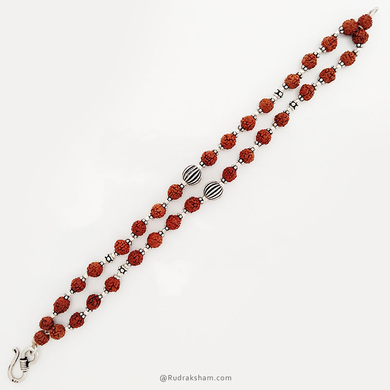  Rudraksha Beads 2 Line Bracelet