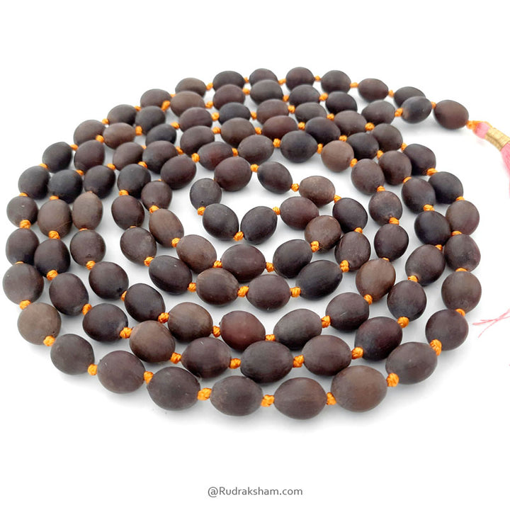Lotus Seed Mala in Thread | Buy Natural 108 Lotus Seed Beads Hand Knotted Japa Mala | Kamal Gatta Beads Mala Rosary | Mala for Maha Lakshmi Japa and Sadhana
