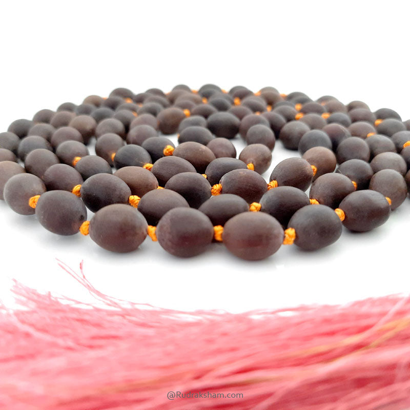 Lotus Seed Mala in Thread | Buy Natural 108 Lotus Seed Beads Hand Knotted Japa Mala | Kamal Gatta Beads Mala Rosary | Mala for Maha Lakshmi Japa and Sadhana