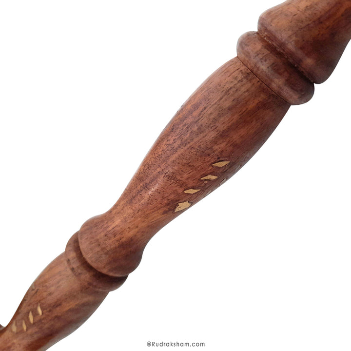  Traditional Meditation Stick | Wooden T Shaped Yoga Danda for Japa | Wooden Staff for Yoga Practice | Yoga Pole | Longde Staff