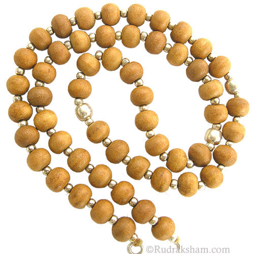  7.5 mm White Sandalwood Necklace