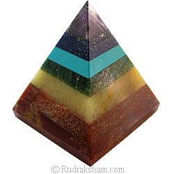 7 Chakra Gemstone Pyramid