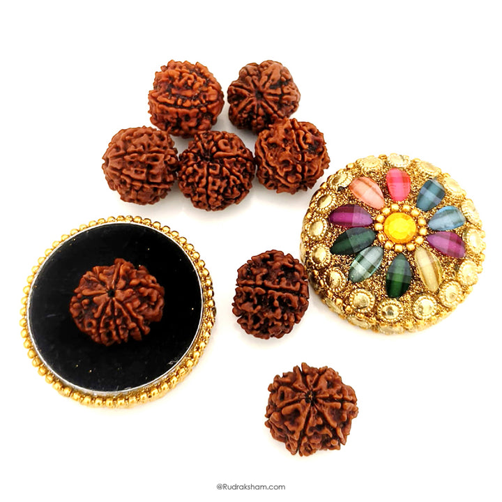 Vintage Designer Metal Trinket / Rudraksha Box | Box for Jewellery and Rudraksha Beads Collection | Rudraksha Box