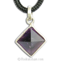 Natural Amethyst Pyramid Pendant | Amethyst Crystal Pyramid Pendant | Amethyst Stone Pyramid Pendant for Reiki Healing