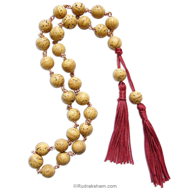 Bodhi Seed Prayer Beads Japa Mala in Copper