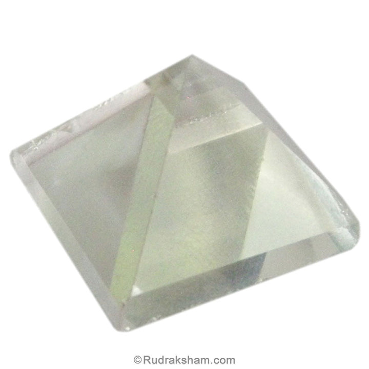 Quartz - Crystal Pyramid | Natural Sphatik Pyramid | Crystal - Quartz - Sphatik Stone Pyramid for Reiki Healing | Quartz / Sphatik  Vastu Pyramid 