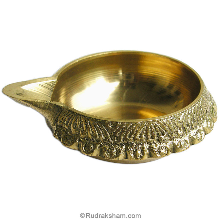 Brass Deepak Big / Diya Oil Lamp, Brass Diya for Pooja