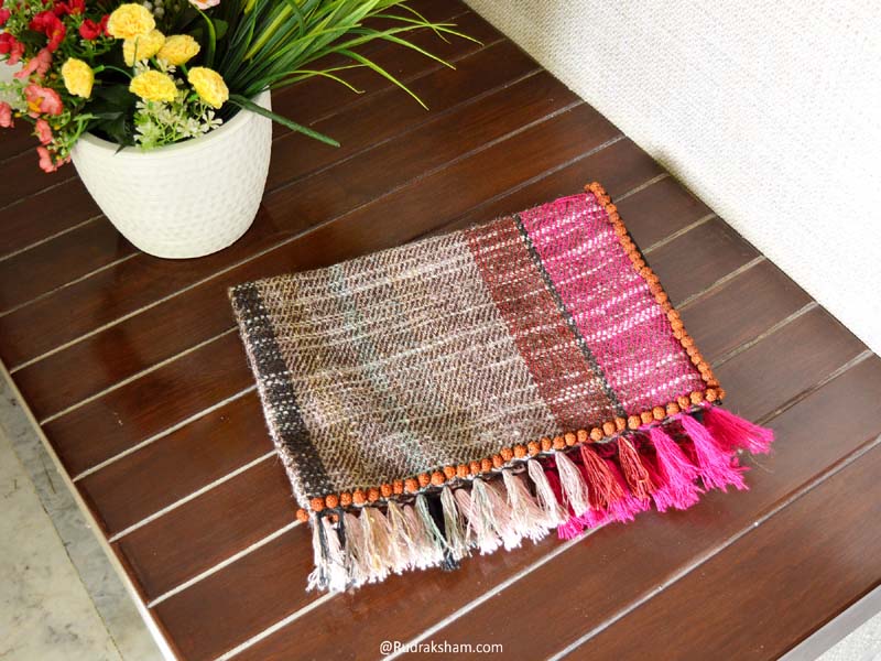 Rudraksha Mat for Meditation Woolen Aasana Mat