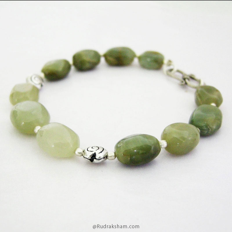 Ketu Zodiac Bracelet | Cat's Eye Beads Bracelet with Silver accessories to remove the malefic effects of Planet KETU