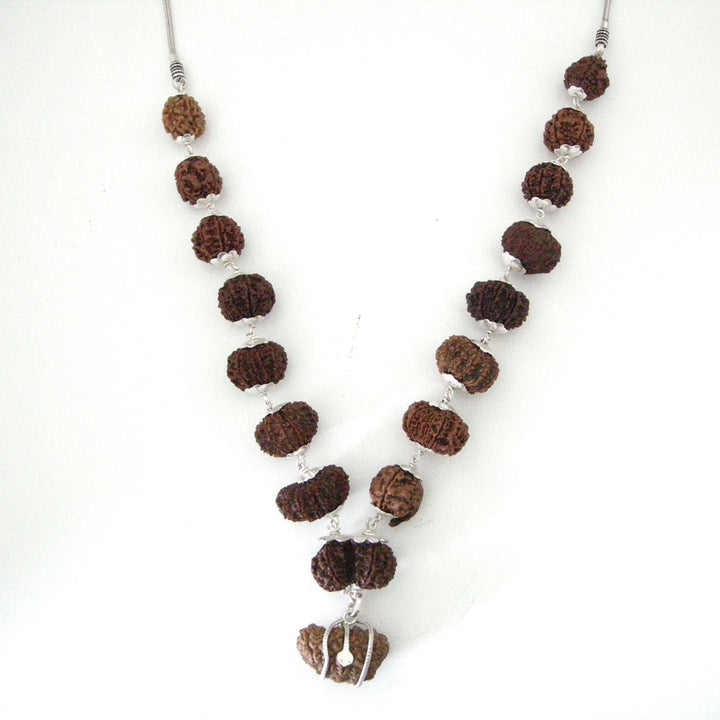 1 to 14 Mukhi Energized Collector Rudraksha Kantha Mala With Gauri Shankar and Ganesh Bead | Configuration - 2