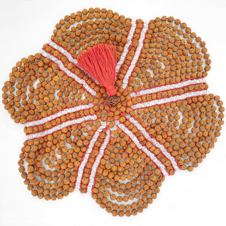 Rudraksha Sphatik Hat | Rudraksha Sphatik / Crystal Meditation Cap | Rudraksha Quartz Beads Cap | Rudraksha Crystal / Quartz Topi