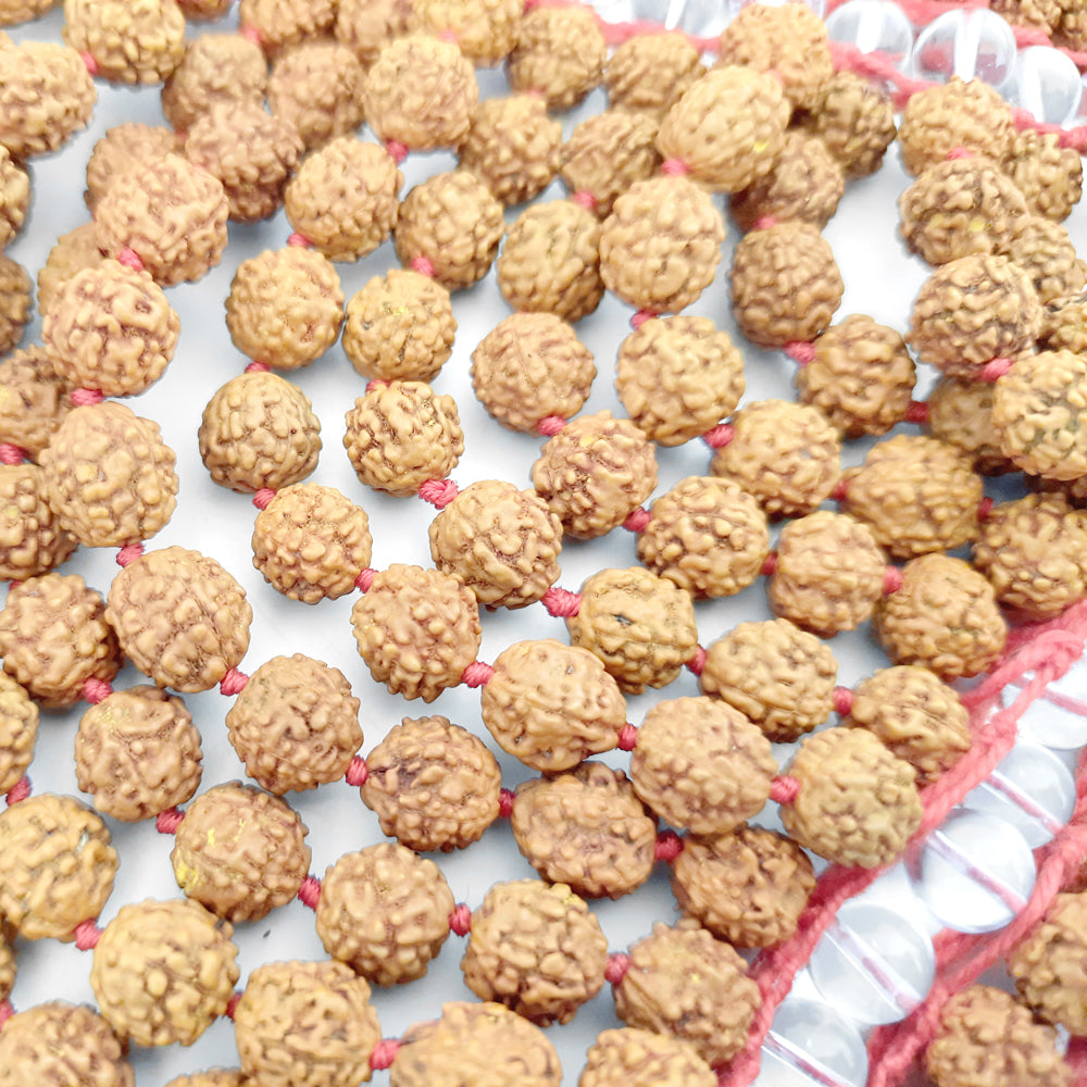 Rudraksha Sphatik Hat | Rudraksha Sphatik / Crystal Meditation Cap | Rudraksha Quartz Beads Cap | Rudraksha Crystal / Quartz Topi