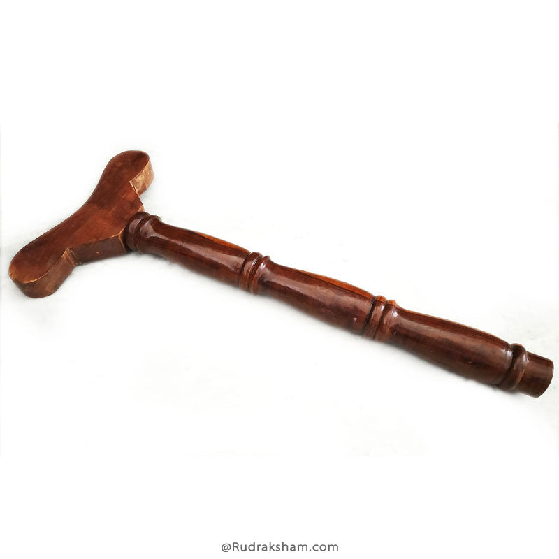  Yoga Danda | Traditional Meditation Stick | Wooden T Shaped Yoga Danda for Japa | Wooden Staff for Yoga Practice | Yoga Pole | Longde Staff