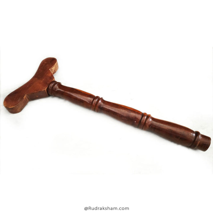  Traditional Meditation Stick | Wooden T Shaped Yoga Danda for Japa | Wooden Staff for Yoga Practice | Yoga Pole | Longde Staff