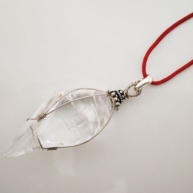 Sphatik Conch Shell Pendant