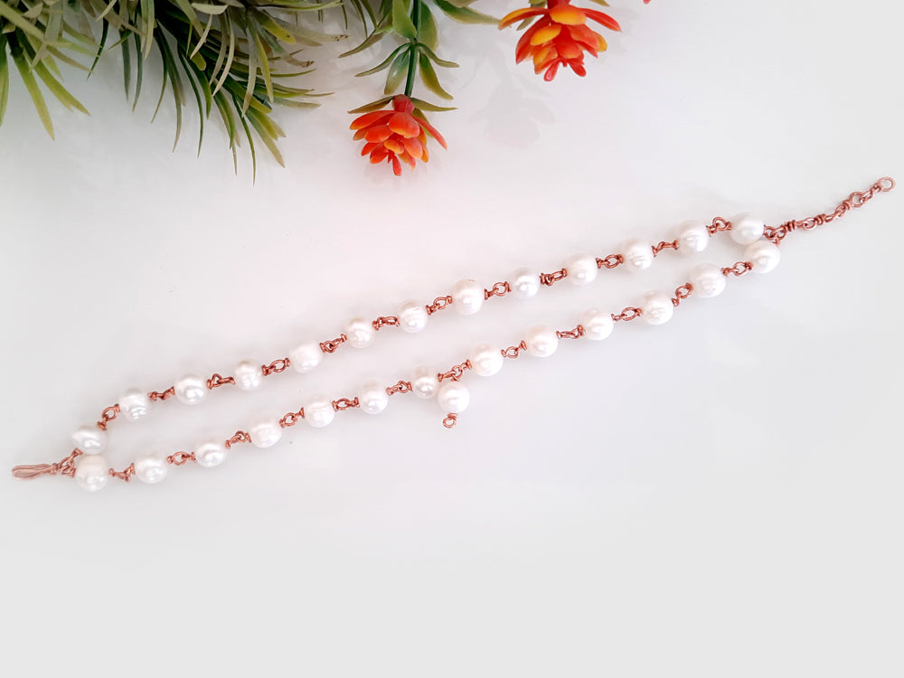 Pearl Bracelet in Copper