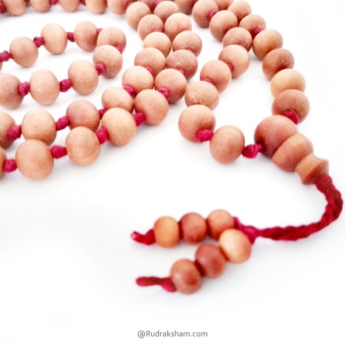 White Chandan Mala 8.00 - 8.50 mm