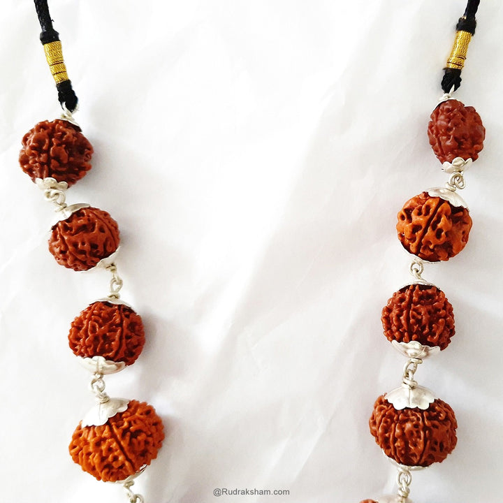 INDRA ki MALA Collector Rudraksha Beads | Collector Beads Indra Mala Kantha with Rudraksha Yantra Kavach | Specially Energised by Our GURU