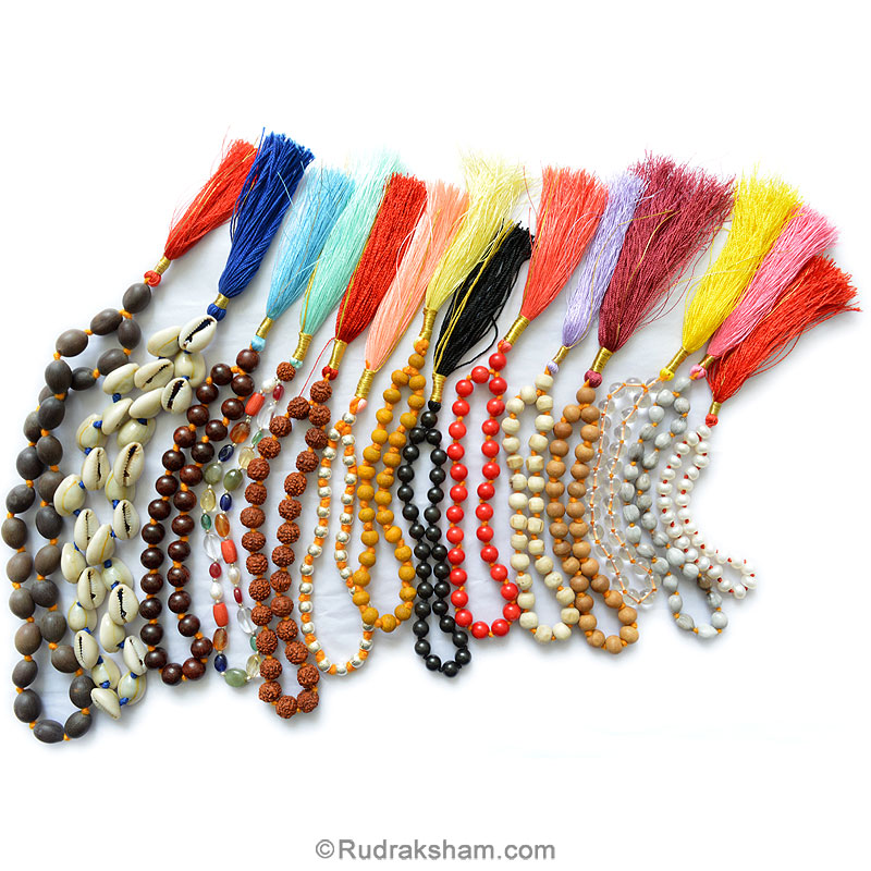27 + 1 Beads Japa Mala Set of 14 Different Beads