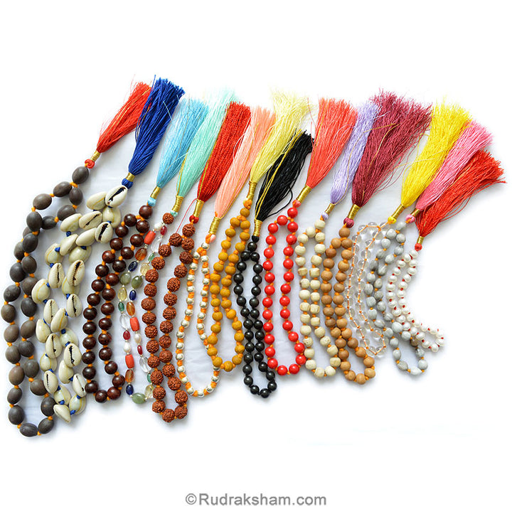 27 + 1 Beads Japa Mala Set of 14 Different Beads