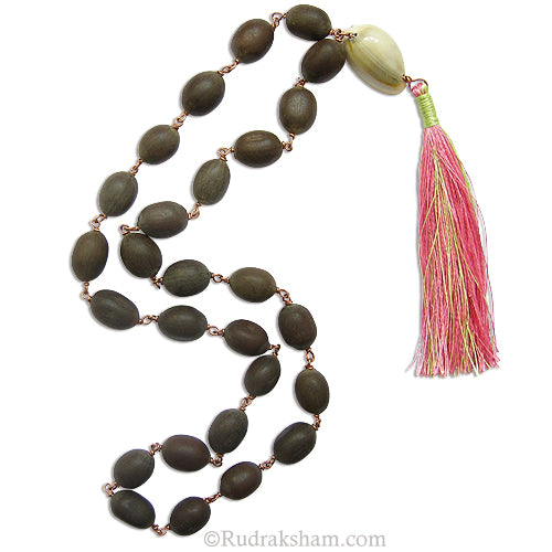  Lotus Seed Japa Mala in Copper