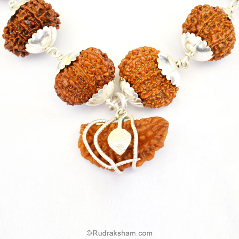 1-13 Mukhi Fine Rudraksha Beads Kantha Mala | 9 Navratna Gemstone Beads | Energised and Original Rudraksha Beads Configuration - 5