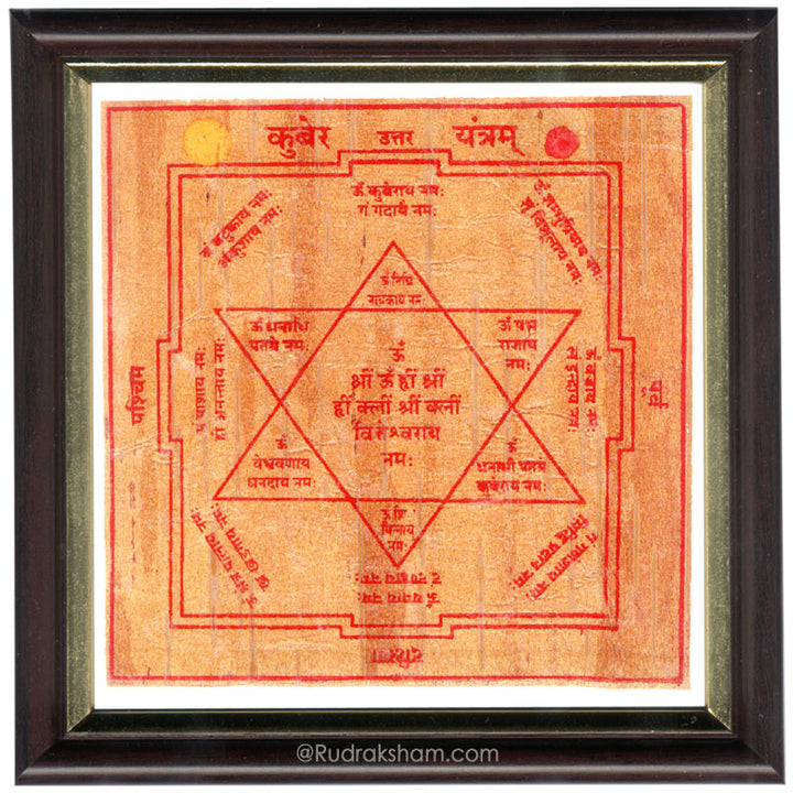 Kuber Yantra - Framed