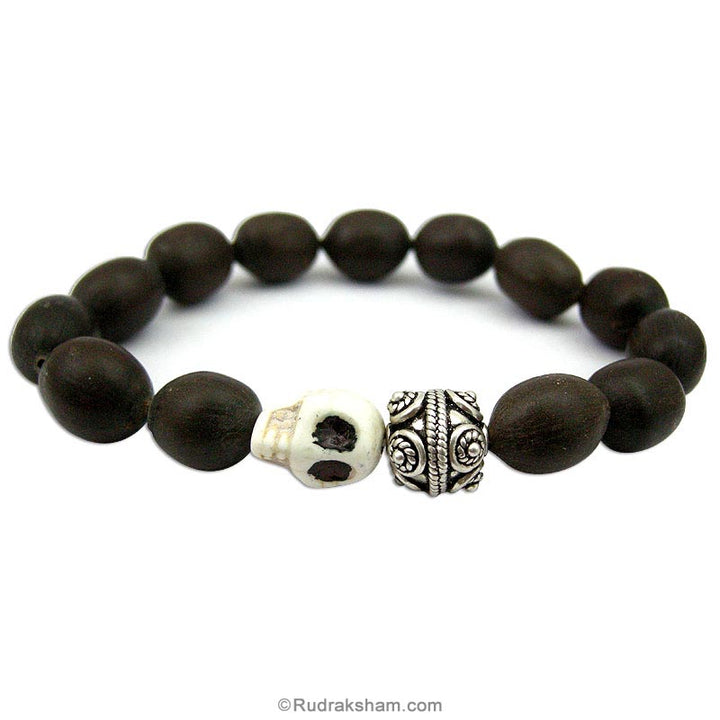  Designer Silver ball in Stretchable elastic 