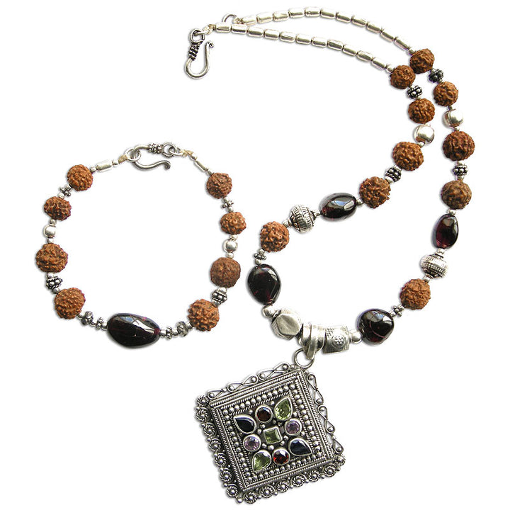  Multistone Jewelry Set