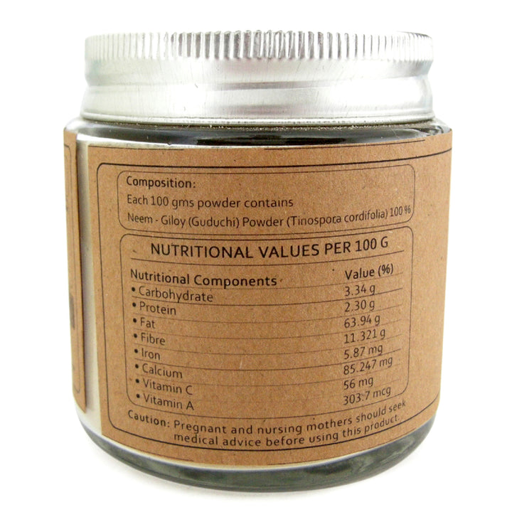  Giloy Powder 100 Grams Glass Jar