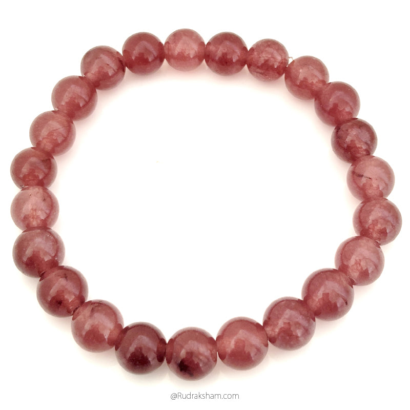 Pink Tourmaline Bracelet in Elastic