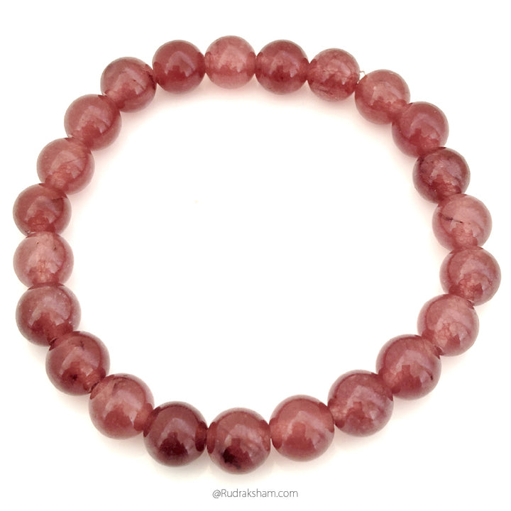 Pink Tourmaline Bracelet in Elastic