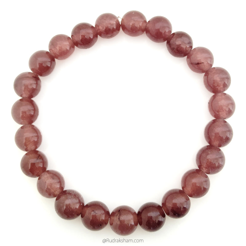 Pink Tourmaline Bracelet in Elastic
