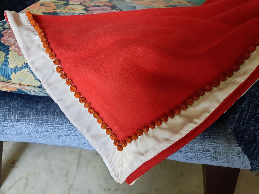 Woolen Puja Asana Red