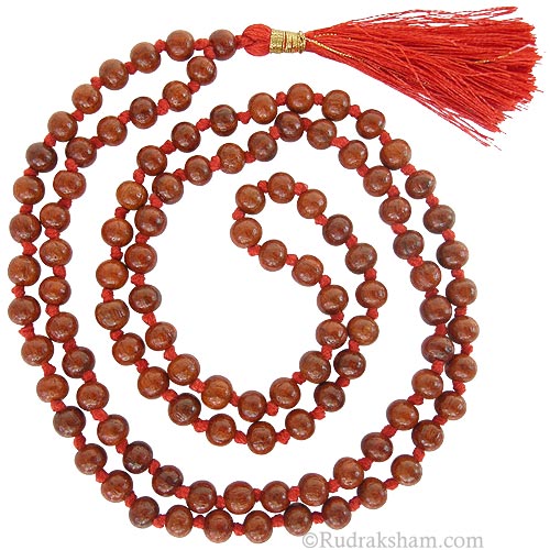  Red Chandan Mala 6.5 mm