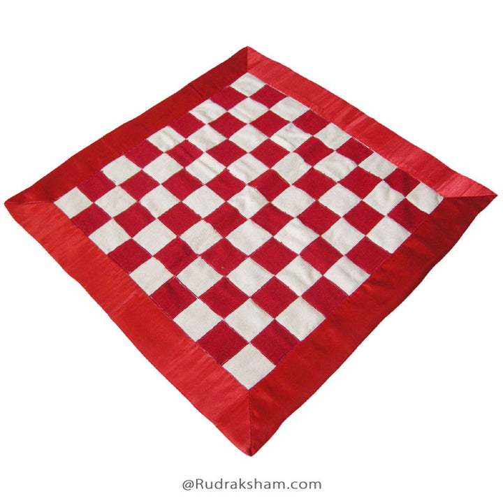 Woolen Puja Asana Red and White