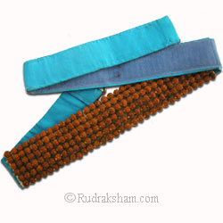 Rudraksha Healing Head Band / Acupressure Headband with Rudraksha Beads size 6.5 mm