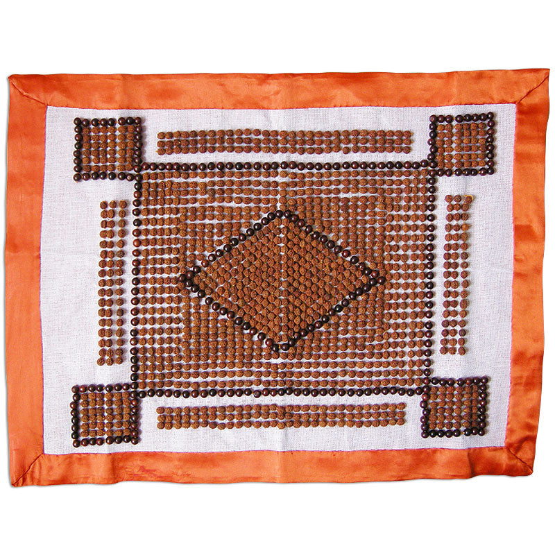 Rudraksha Mat - 3 | Designer Rudraksha Aasana | Handmade Asana Mat for Meditation | Rudraksha Meditation Mat | Rudraksha Healing Mat