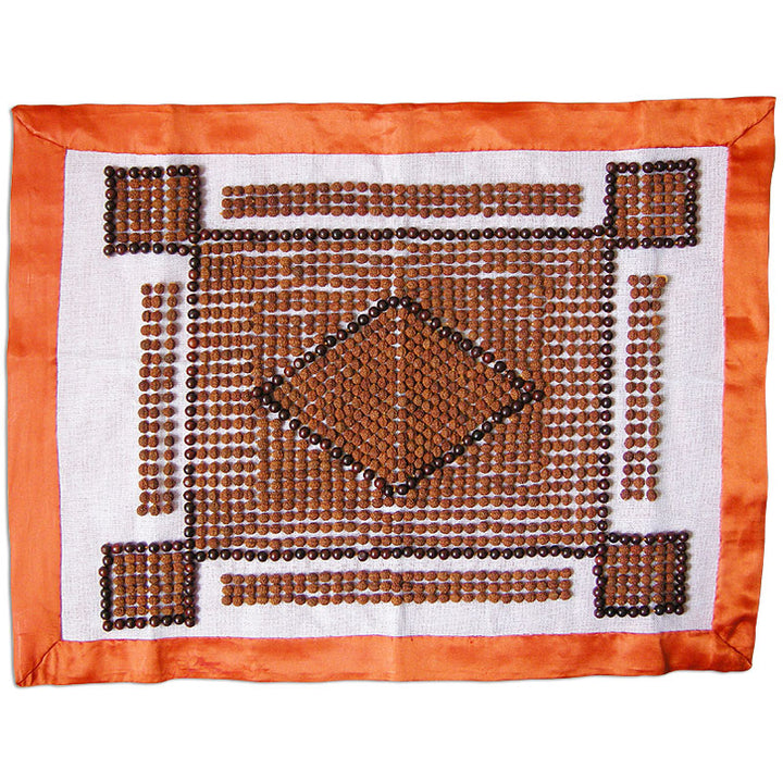 Rudraksha Mat - 3 | Designer Rudraksha Aasana | Handmade Asana Mat for Meditation | Rudraksha Meditation Mat | Rudraksha Healing Mat