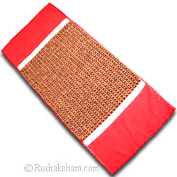 Rudraksha Mat - 5 | Rudraksha Meditation Mat  | Handmade Puja Asana Mat for Meditation | Designer Rudraksha Aasana | Rudraksha Healing Mat