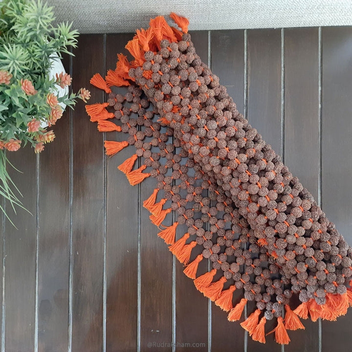 Rudraksha Mat - 7 | Rudraksha Aasana | Handmade Asana Mat for Meditation | Rudraksha Meditation Mat | Rudraksha Healing Mat