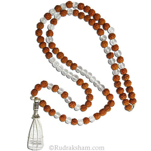  Rudraksha-Sphatik with Shree Yantra Necklace