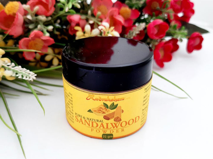 Pure Sandalwood Powder Ground Ultra Fine 20g | 100 % Natural White Sandalwood Safed Chandan Lakdi Powder For Puja