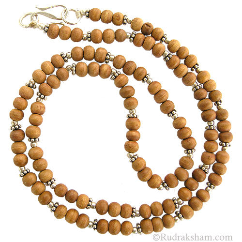  Sandalwood Silver Necklace 4mm