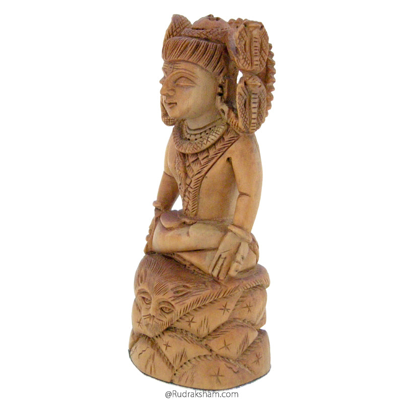  Lord Shiva Murti in White Sandalwood
