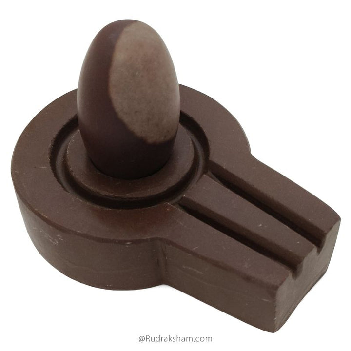 Narmadeshwar Shivling with Stone Jalhari, Narmada Shivlingam in Stone Jaladhari