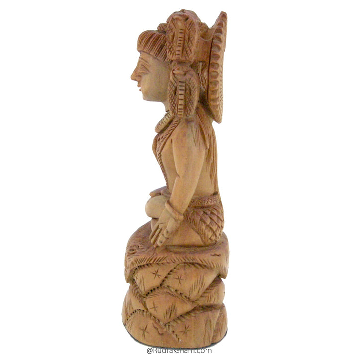 11cm Lord Shiva Statue- Pure Sandalwood Shiva Idol