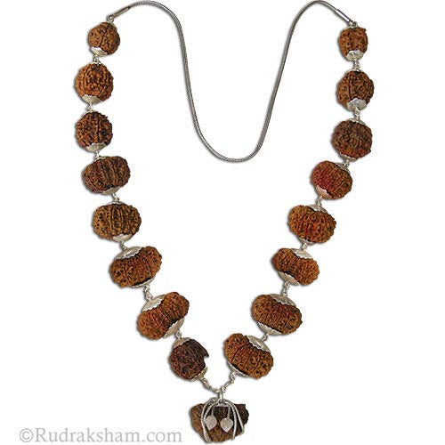 1 to 16 Mukhi Energized Fine Rudraksha Kantha Mala With Ganesh Bead | Energized Siddh Rudraksha Kantha 