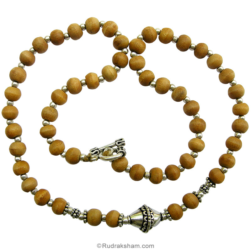  Silver Chandan Mala 7.5 mm