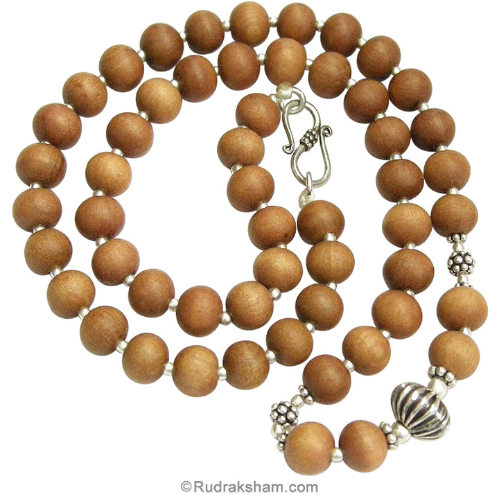 Silver Chandan Mala 7.5 mm